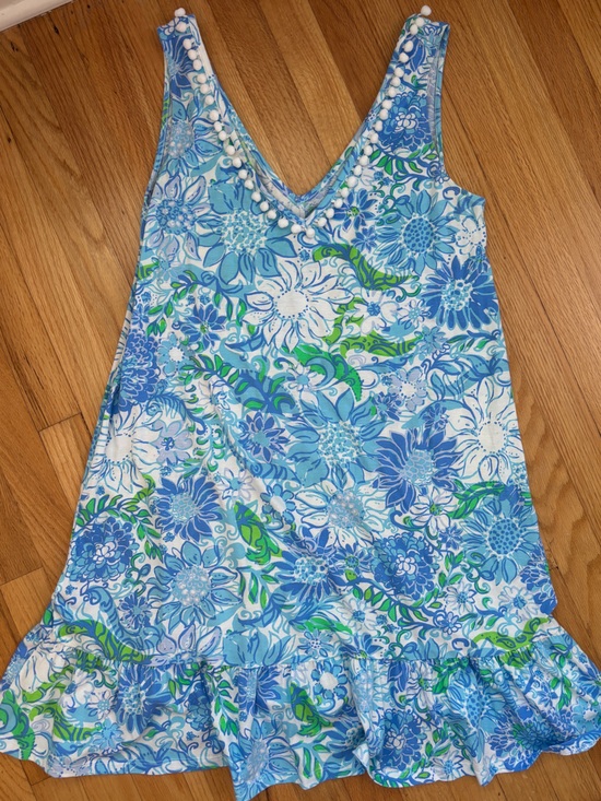 Lilly Pulitzer Other - Lilly Pulitzer Women’s Blue, White & Green Floral Dress